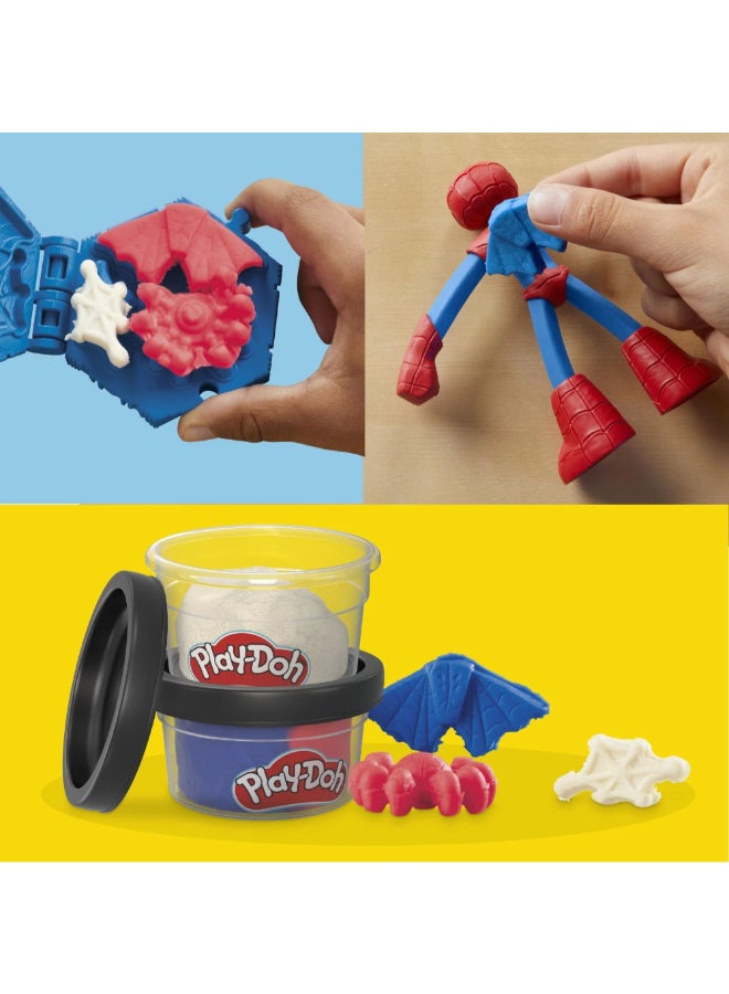 Play-Doh Marvel Spider-Man Thwip Squisher Set with Bendy Action Figure Multicolour 21.59 x 15.24 x 4.45 cm HPDG00585X0 - Image 3